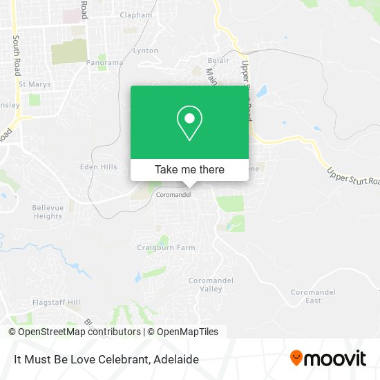 It Must Be Love Celebrant map