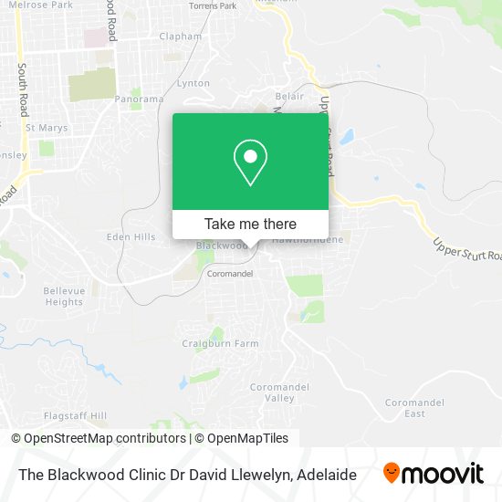 The Blackwood Clinic Dr David Llewelyn map