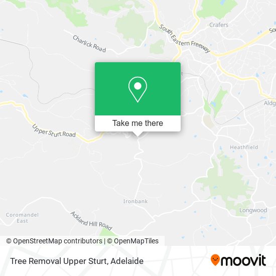 Tree Removal Upper Sturt map