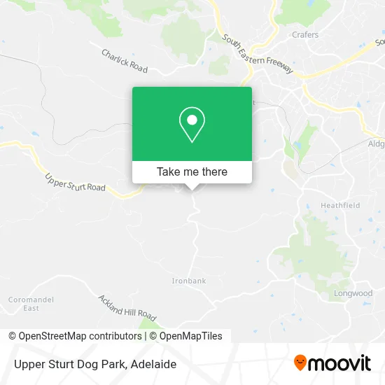 Mapa Upper Sturt Dog Park