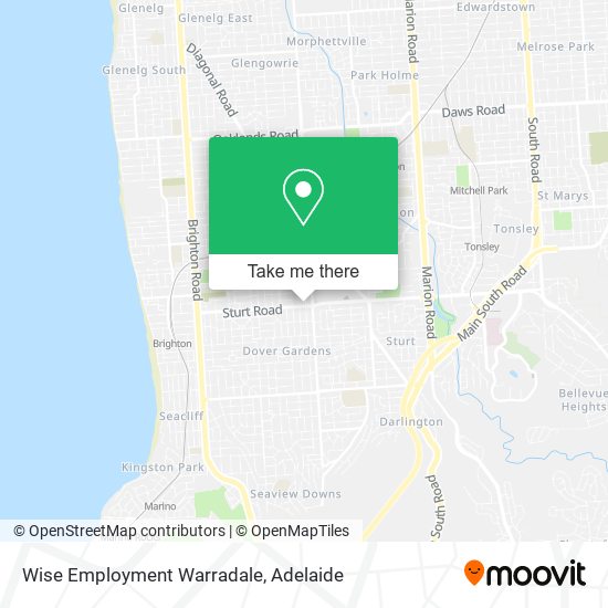Wise Employment Warradale map