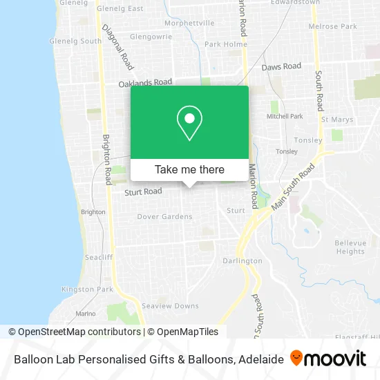 Balloon Lab Personalised Gifts & Balloons map