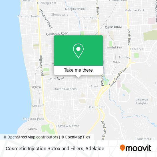Cosmetic Injection Botox and Fillers map