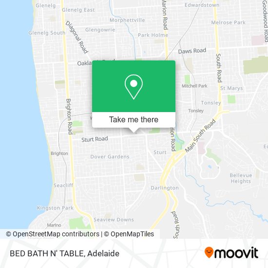 BED BATH N' TABLE map