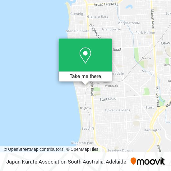 Mapa Japan Karate Association South Australia