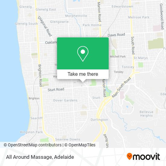 All Around Massage map