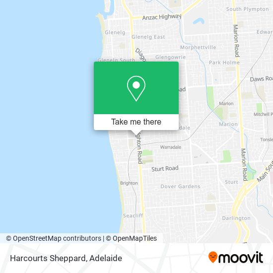 Harcourts Sheppard map