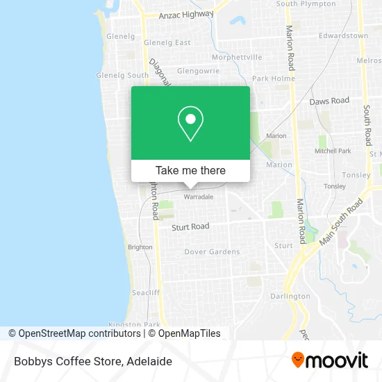 Mapa Bobbys Coffee Store