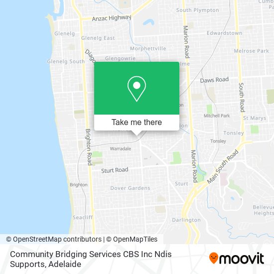 Community Bridging Services CBS Inc Ndis Supports map