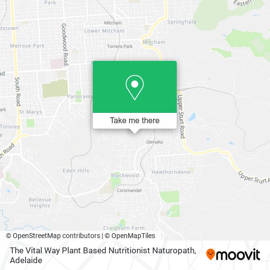 The Vital Way Plant Based Nutritionist Naturopath map