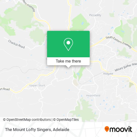 The Mount Lofty Singers map