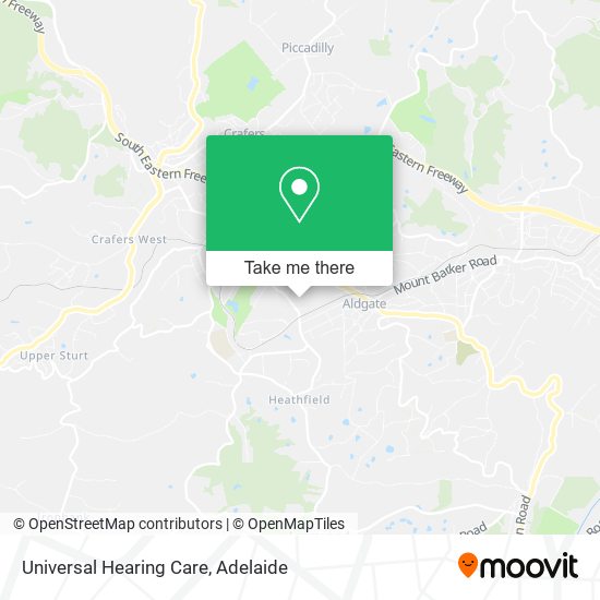 Universal Hearing Care map