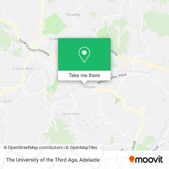 The University of the Third Age map