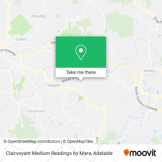 Clairvoyant Medium Readings by Mara map