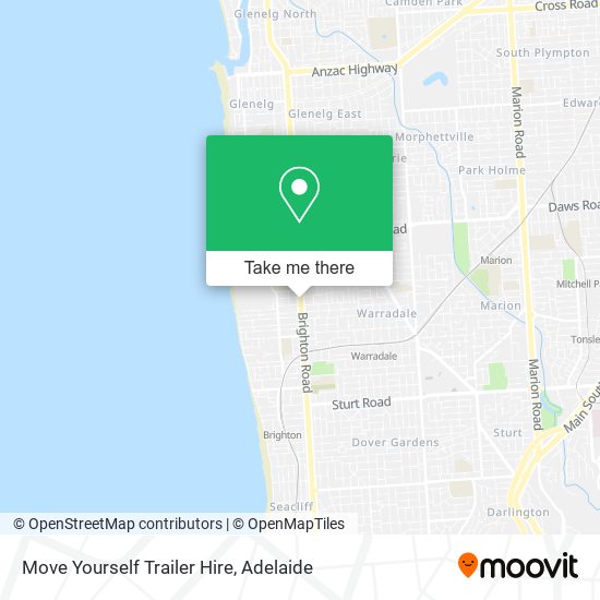 Mapa Move Yourself Trailer Hire