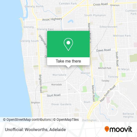 Mapa Unofficial: Woolworths