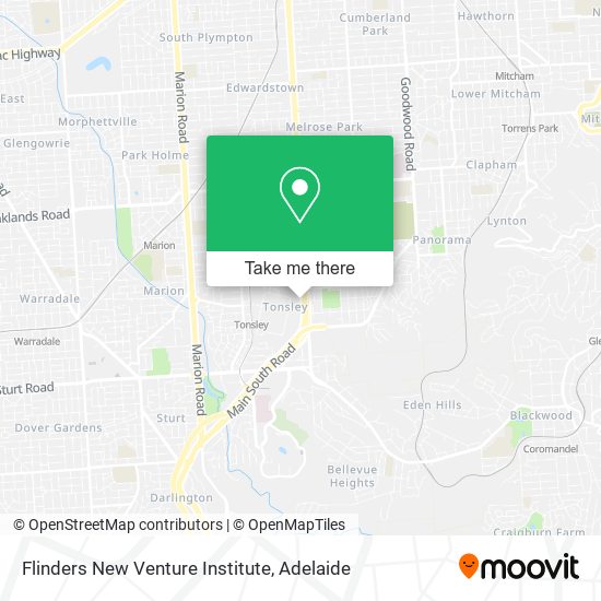 Flinders New Venture Institute map