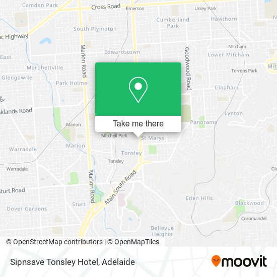 Sipnsave Tonsley Hotel map