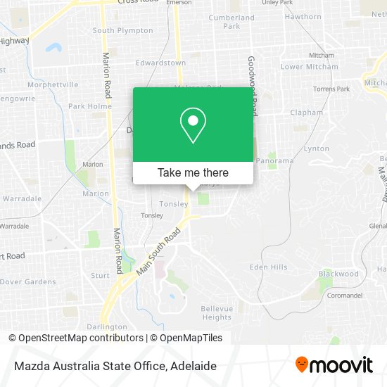 Mapa Mazda Australia State Office