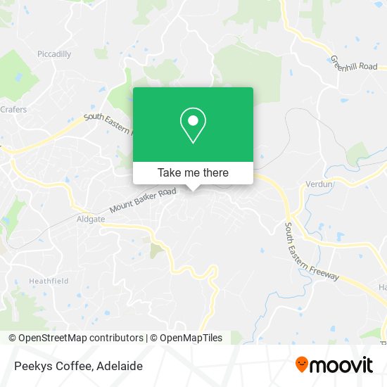 Peekys Coffee map