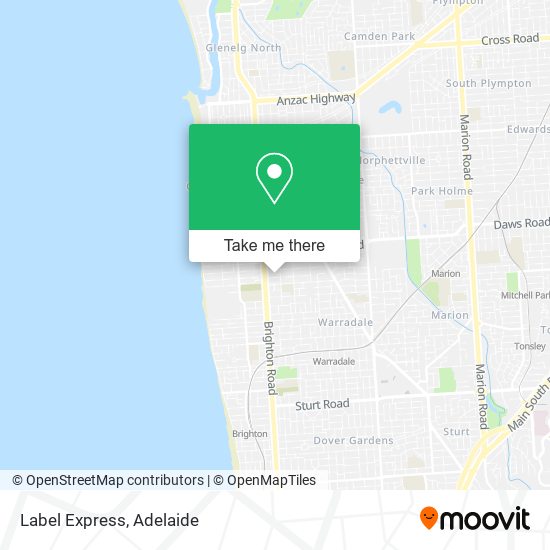 Label Express map