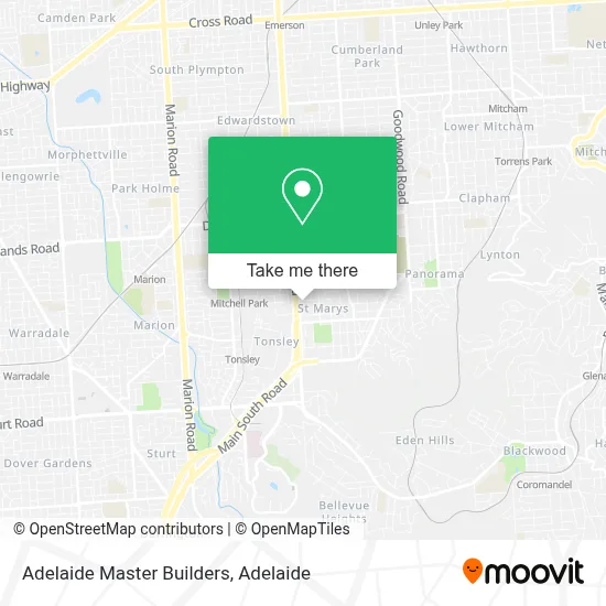 Mapa Adelaide Master Builders