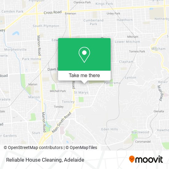 Mapa Reliable House Cleaning