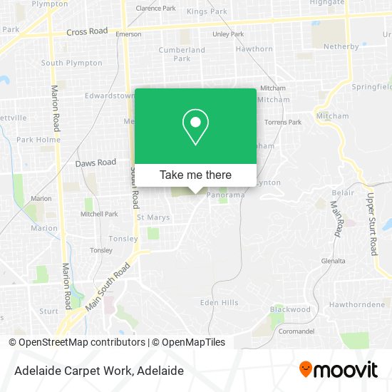 Mapa Adelaide Carpet Work