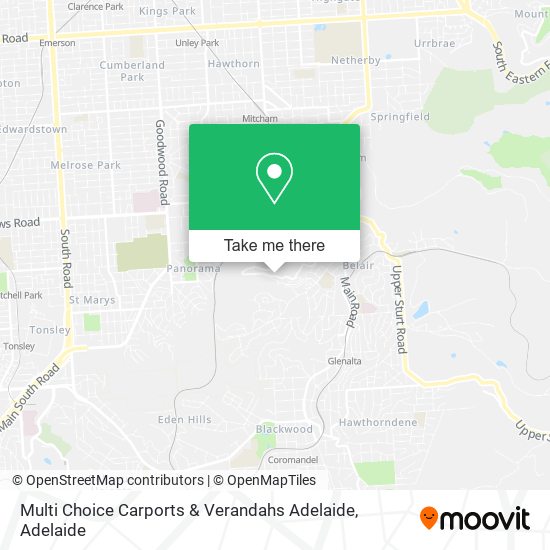 Multi Choice Carports & Verandahs Adelaide map