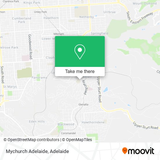 Mychurch Adelaide map