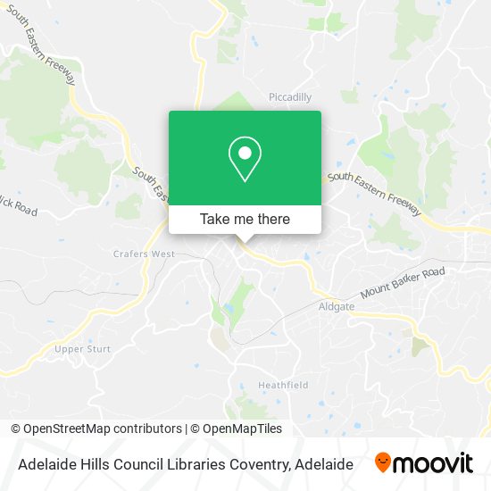 Adelaide Hills Council Libraries Coventry map