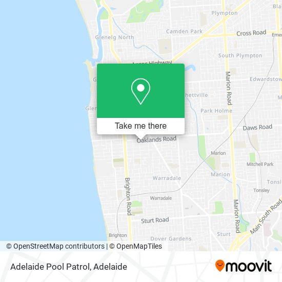 Adelaide Pool Patrol map