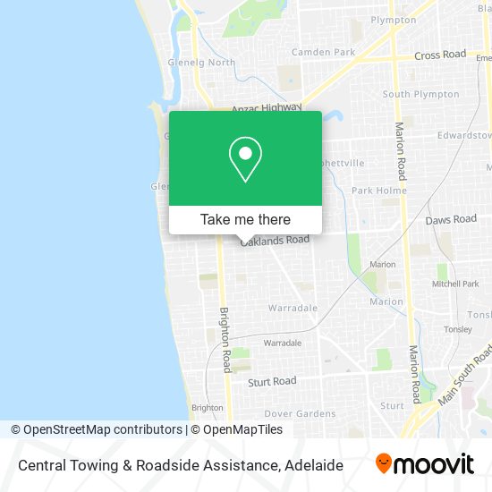 Central Towing & Roadside Assistance map