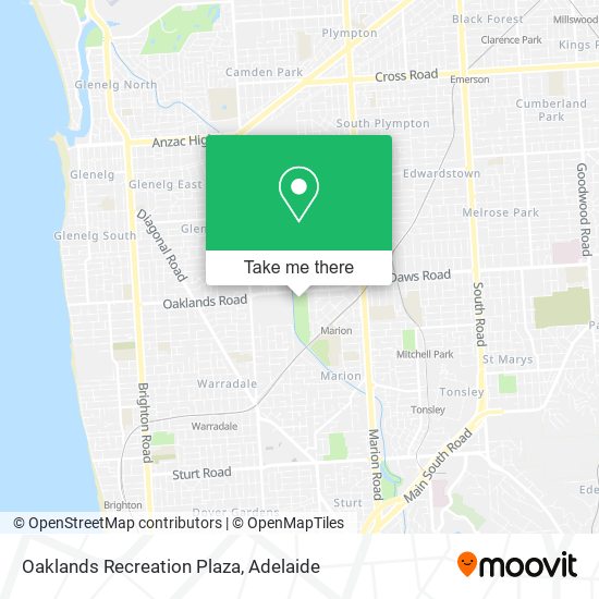 Oaklands Recreation Plaza map