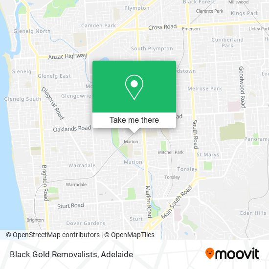 Black Gold Removalists map