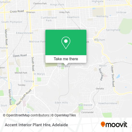 Accent Interior Plant Hire map