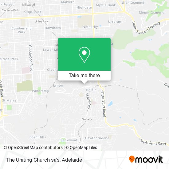 The Uniting Church sa's map