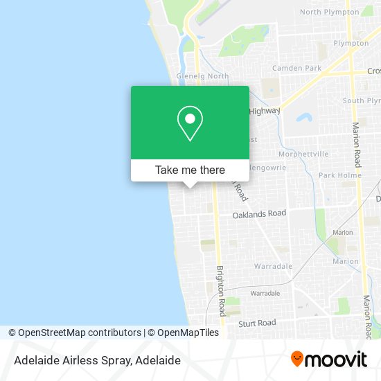 Adelaide Airless Spray map