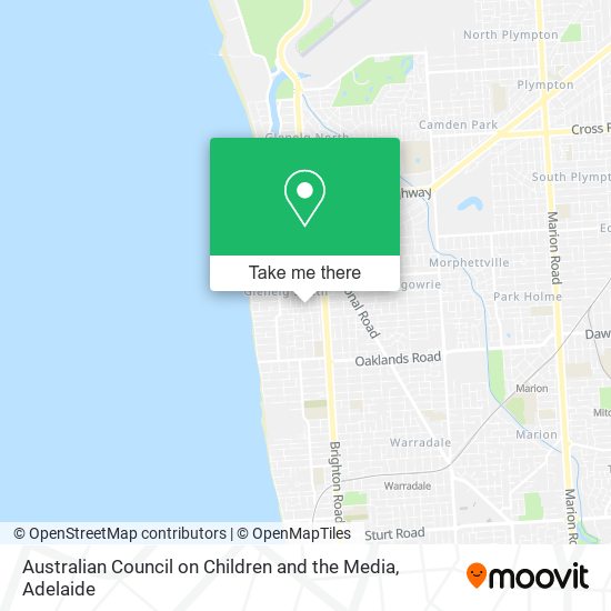 Australian Council on Children and the Media map