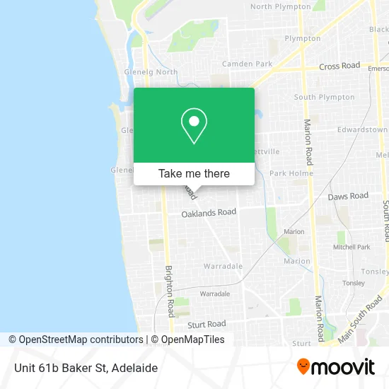 Mapa Unit 61b Baker St