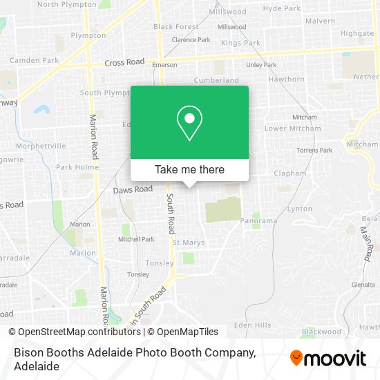 Bison Booths Adelaide Photo Booth Company map