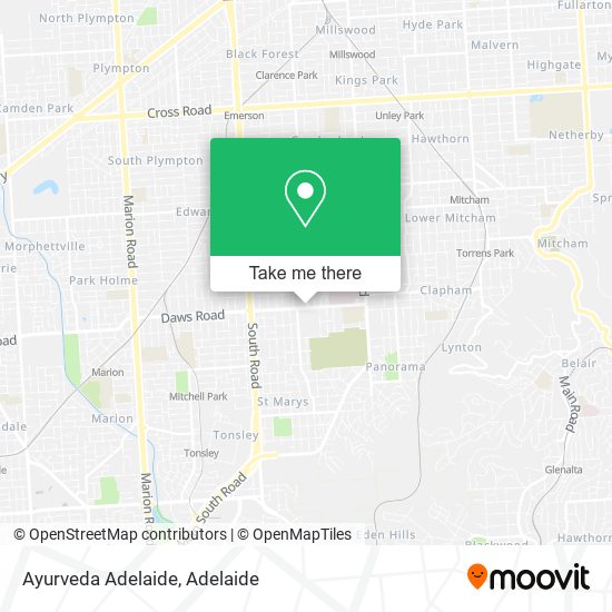 Ayurveda Adelaide map