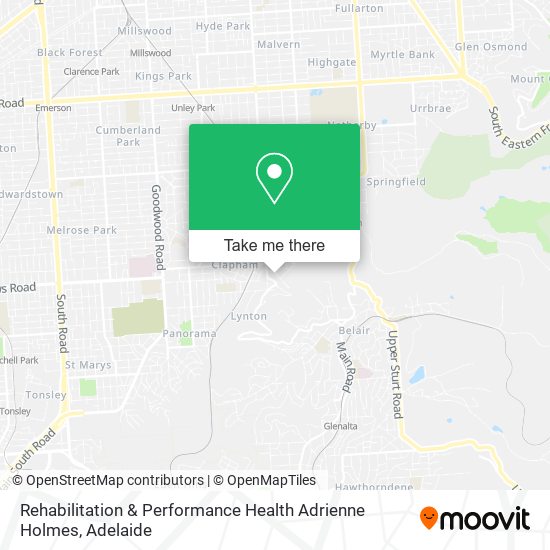 Rehabilitation & Performance Health Adrienne Holmes map