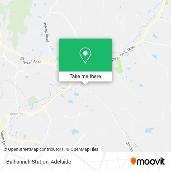 Balhannah Station map