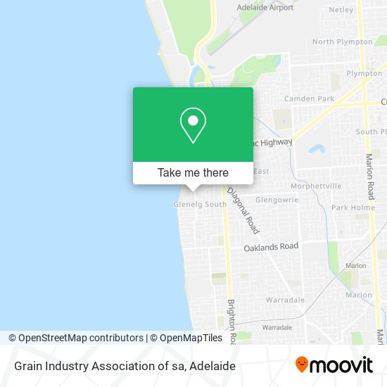 Grain Industry Association of sa map