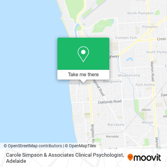 Mapa Carole Simpson & Associates Clinical Psychologist