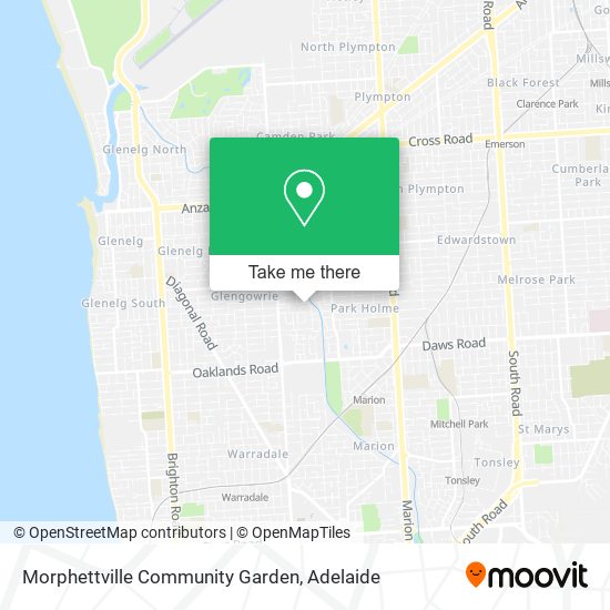 Morphettville Community Garden map