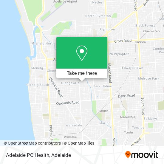 Mapa Adelaide PC Health