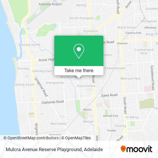 Mulcra Avenue Reserve Playground map