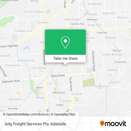 Adg Freight Services Pty map